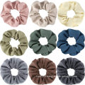 UNIQ scrunchy  matte scrunchies Thick Elastic Hair Bands Scrunchy Soft Small Colorful Hair Ropes Ponytail Holders Hair Accessori